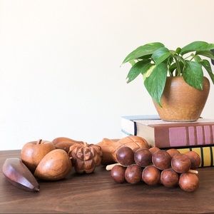 MCM Wood Fruit Set